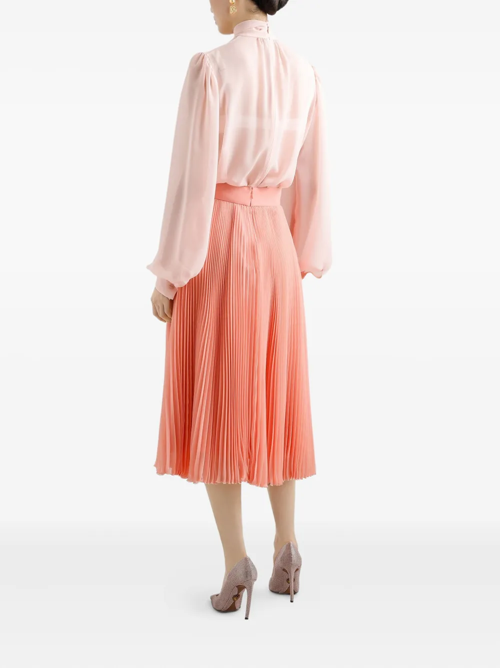 Dolce & Gabbana Midi-plooirok Roze