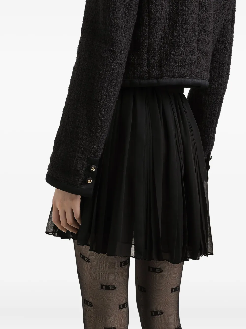 Dolce & Gabbana Mini-plooirok Zwart