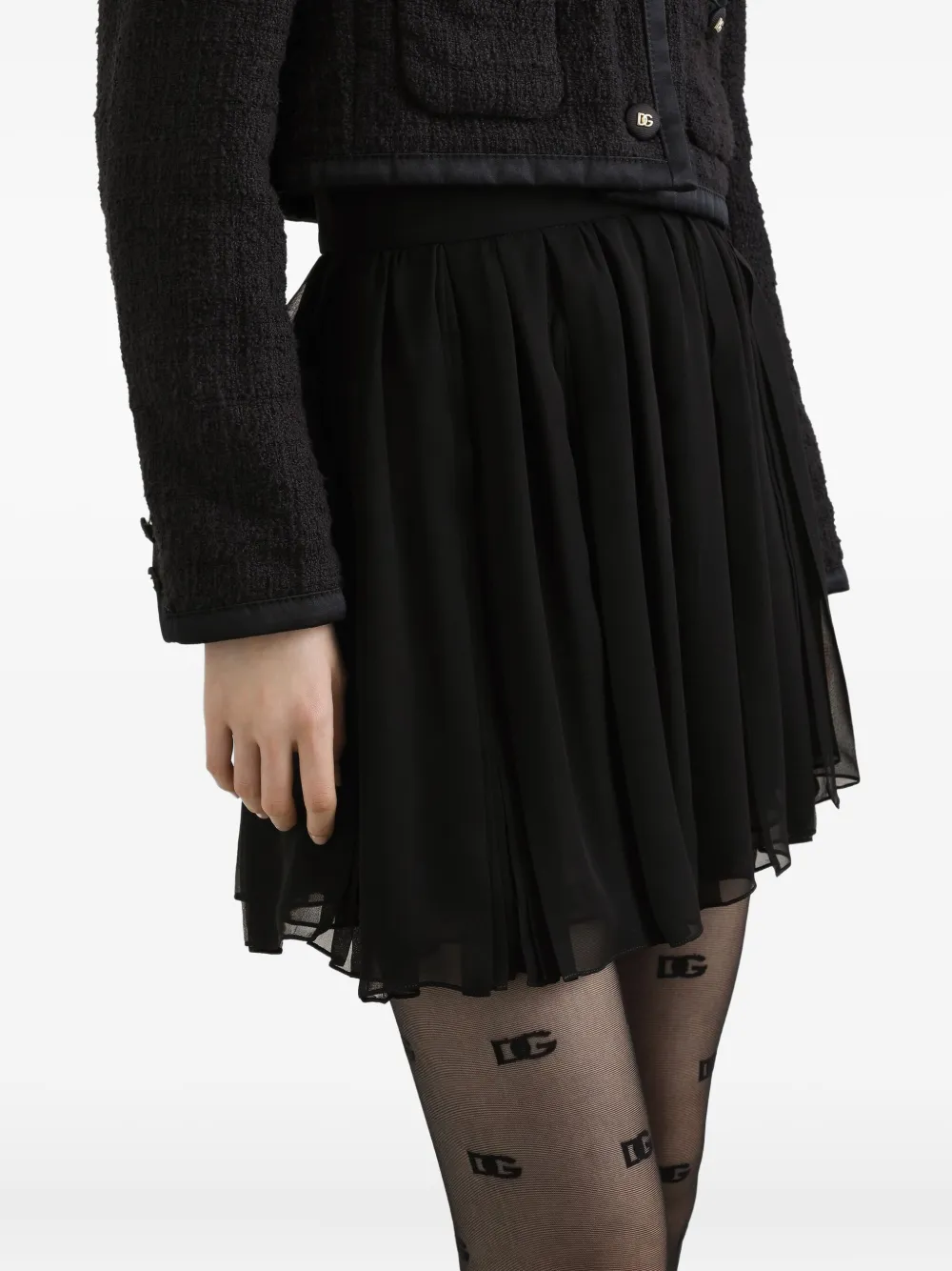 Dolce & Gabbana Mini-plooirok Zwart