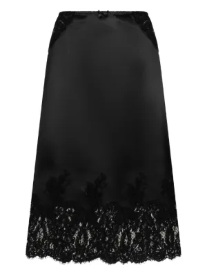 DOLCE & GABBANA ドルチェ＆ガッバーナ レースティアードスカート DOLCE & GABBANA ドルチェ＆ガッバーナ レースティアード