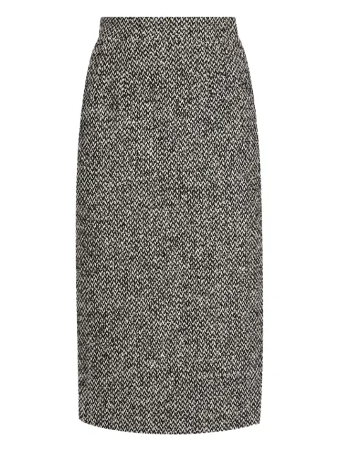 Dolce & Gabbana tweed midi pencil skirt
