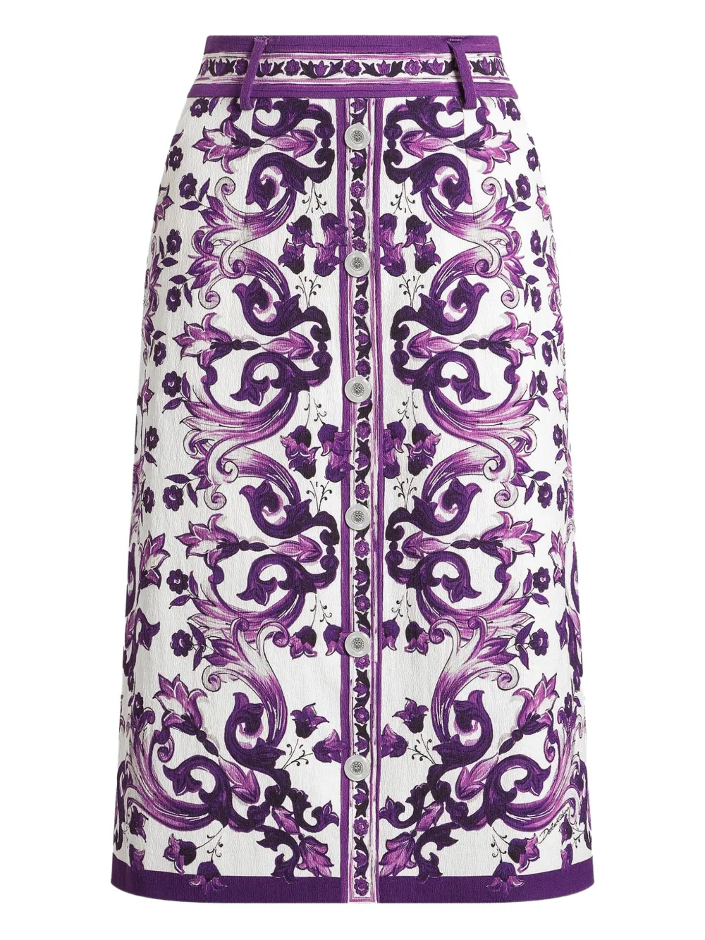 Dolce & Gabbana Midi-rok met print Wit