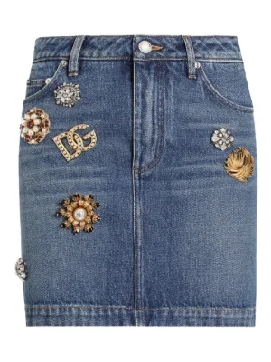 Dolce & Gabbana ミニデニムスカート | ブルー | FARFETCH JP
