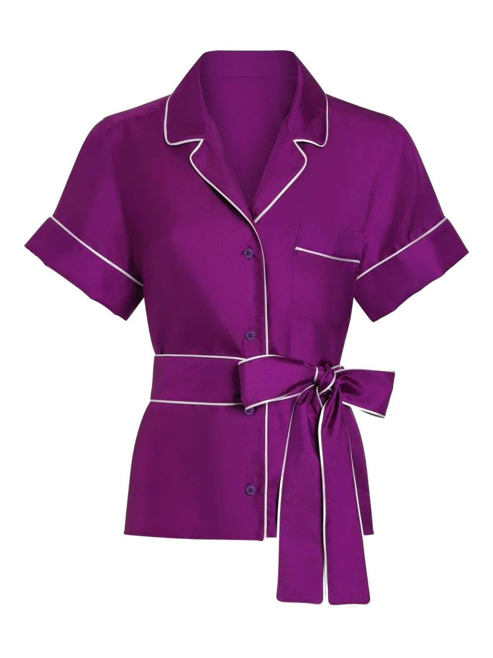 Dolce & Gabbana Silk Shirt In Purple