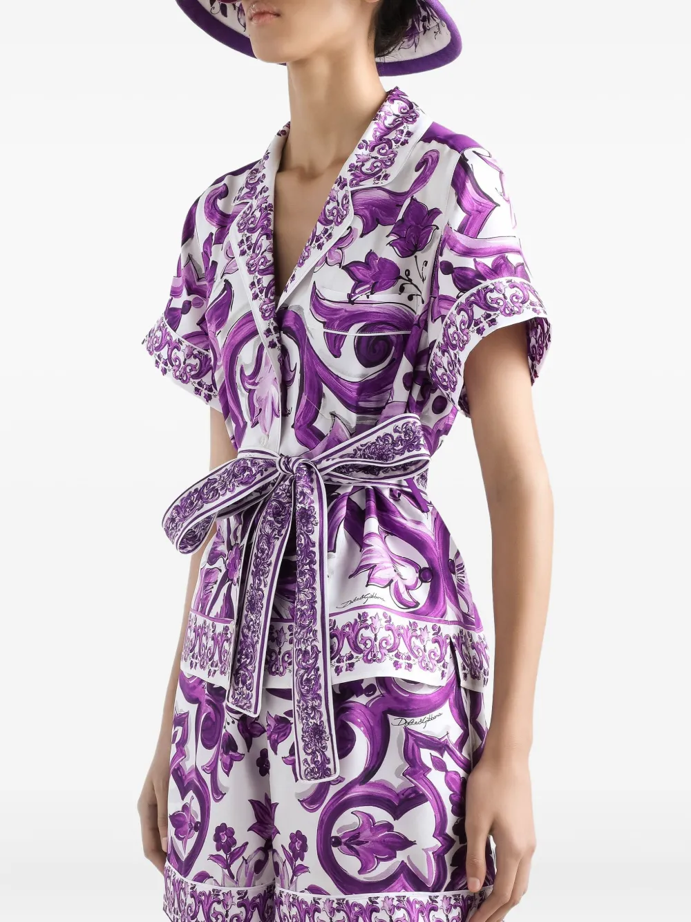 Dolce & Gabbana Zijden blouse Wit