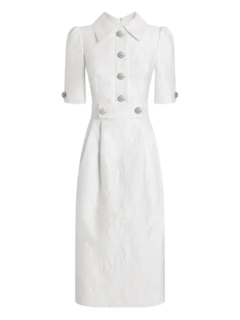 Dolce & Gabbana button-embellished midi dress