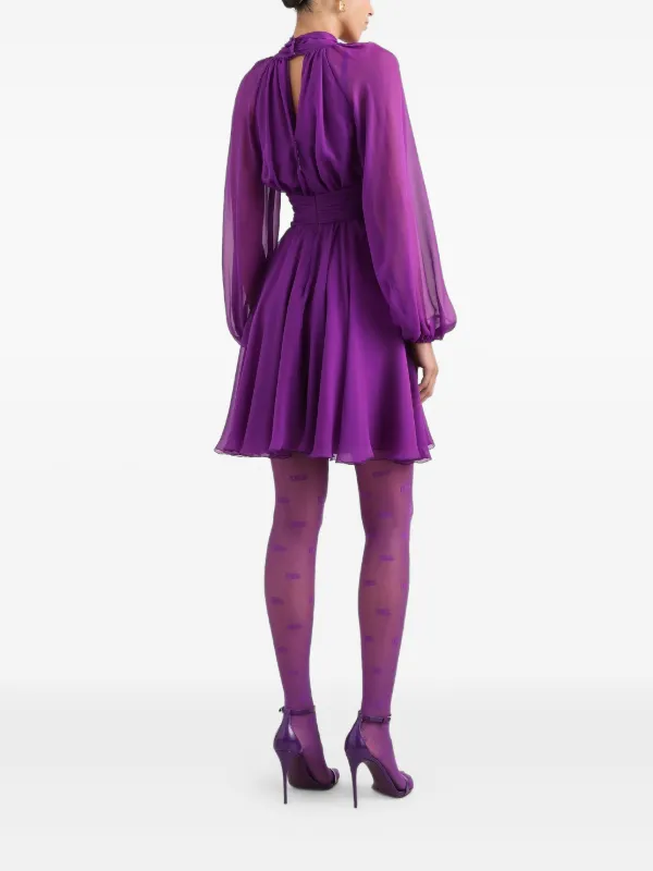 Dolce & Gabbana Chiffon Dress | Purple