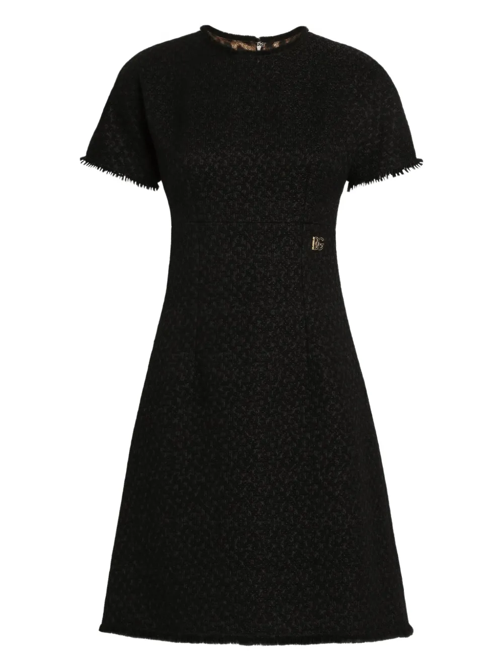 Dolce & Gabbana frayed short-sleeve dress | Image 1