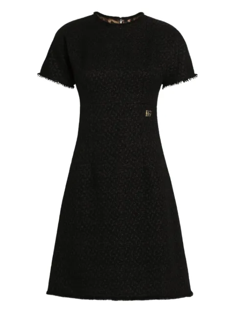 Dolce & Gabbana frayed short-sleeve dress