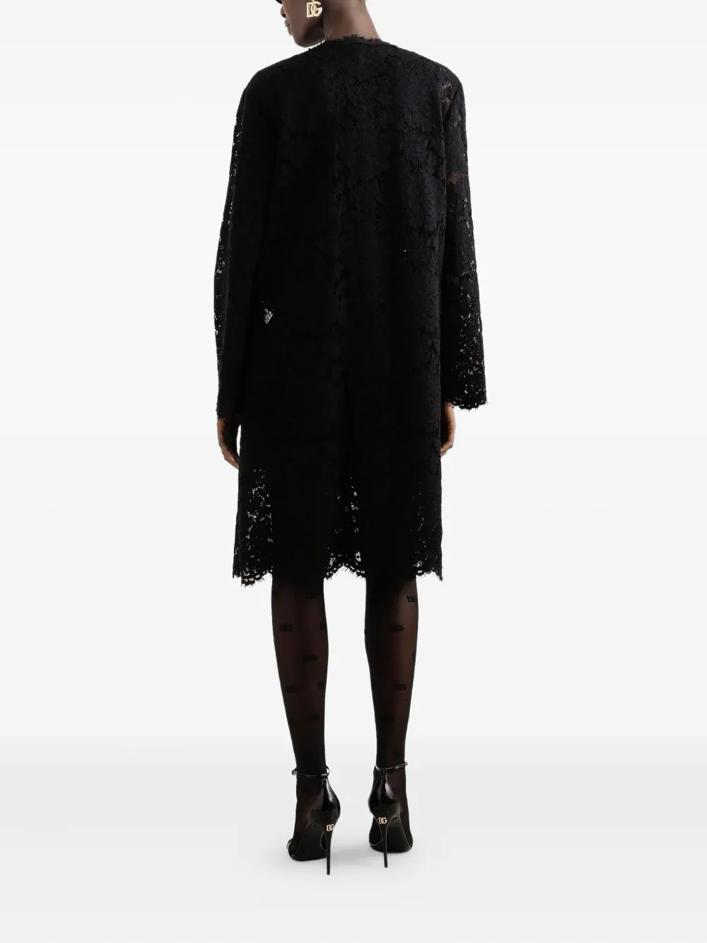 Dolce & Gabbana Mini-jurk met kant Zwart
