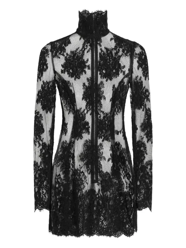Dolce & Gabbana One-piece Cordonetto Lace Dress - Woman Dresses Black 50