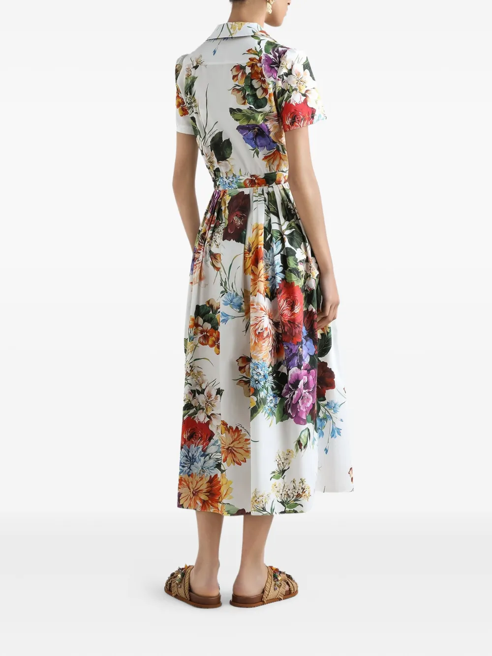 Dolce & Gabbana Maxi-rok met bloemenprint Wit