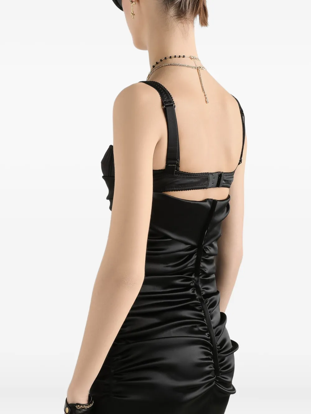 Dolce & Gabbana Satijnen jurk Zwart