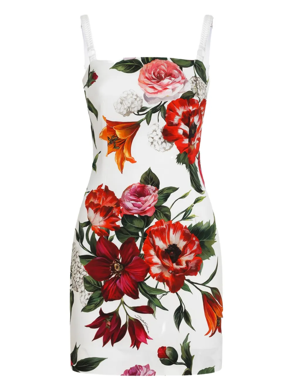 Dolce & Gabbana Zijden mini-jurk Wit