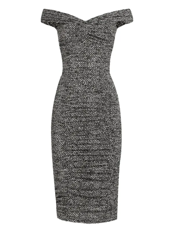 dolce gabbana off shoulder dress Dolce & Gabbana Midi Off-shoulder Dress
