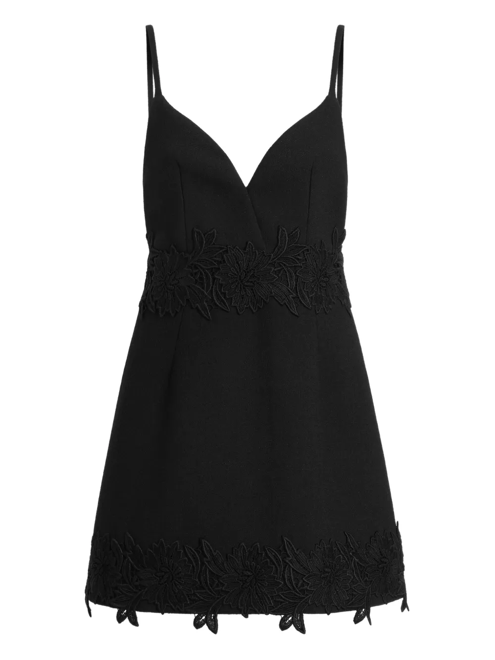 Dolce & Gabbana Mini-jurk met kanten detail Zwart