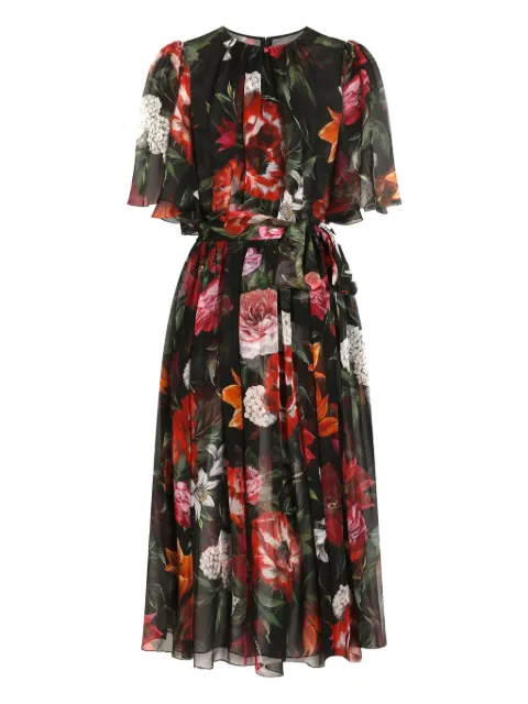 Dolce & Gabbana فستان ميدي حرير