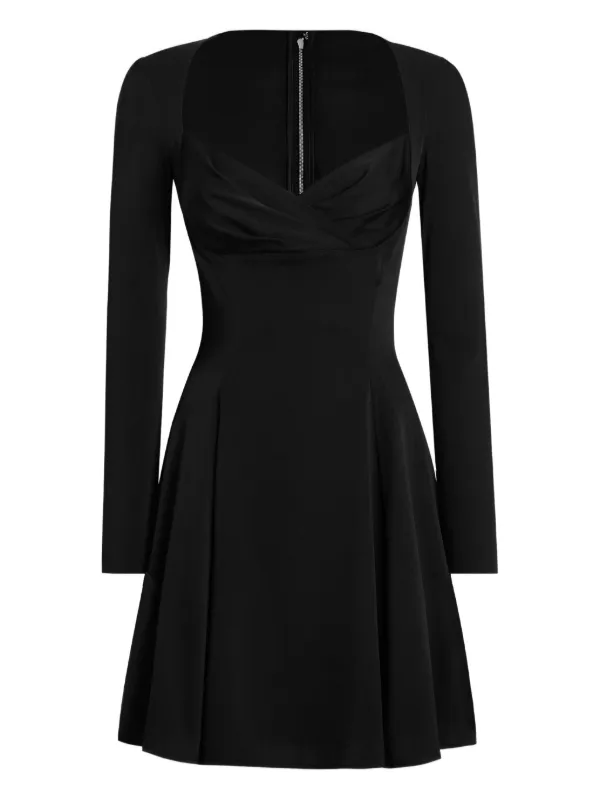 Dolce & Gabbana sweetheart-neckline Flared Dress | Black | FARFETCH