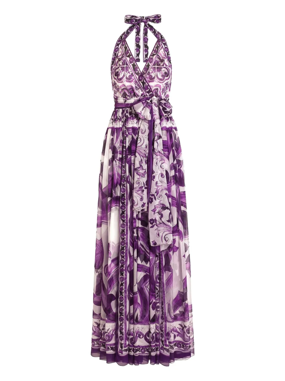 Dolce & Gabbana Zijden maxi-jurk Paars