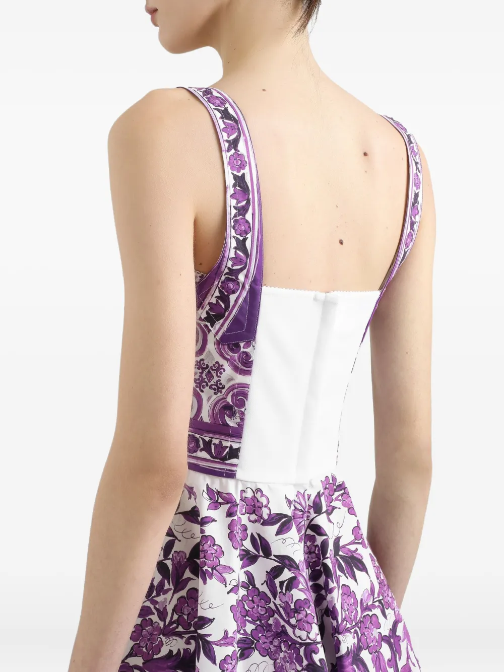 Dolce & Gabbana Mini-shiftjurk met print Wit