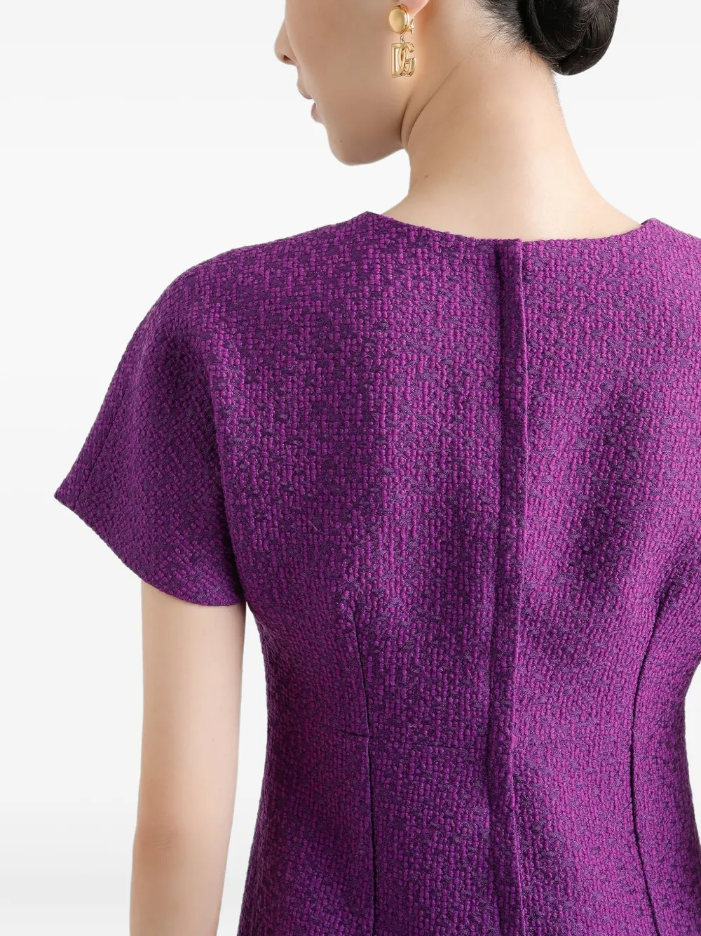 Dolce & Gabbana Jurk met textuur Paars