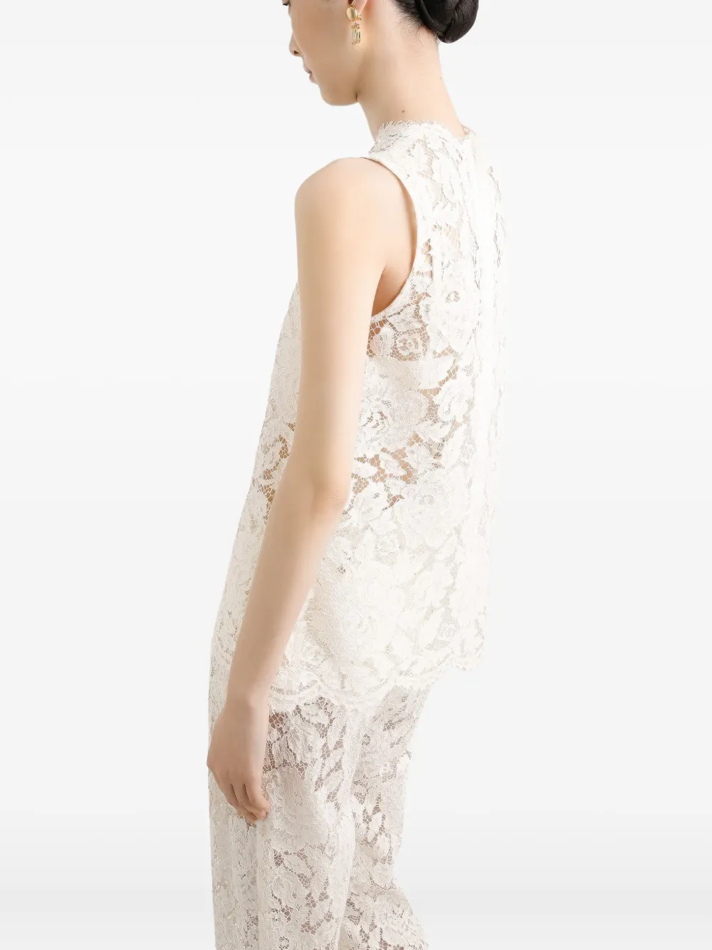Dolce & Gabbana Top met kant Wit