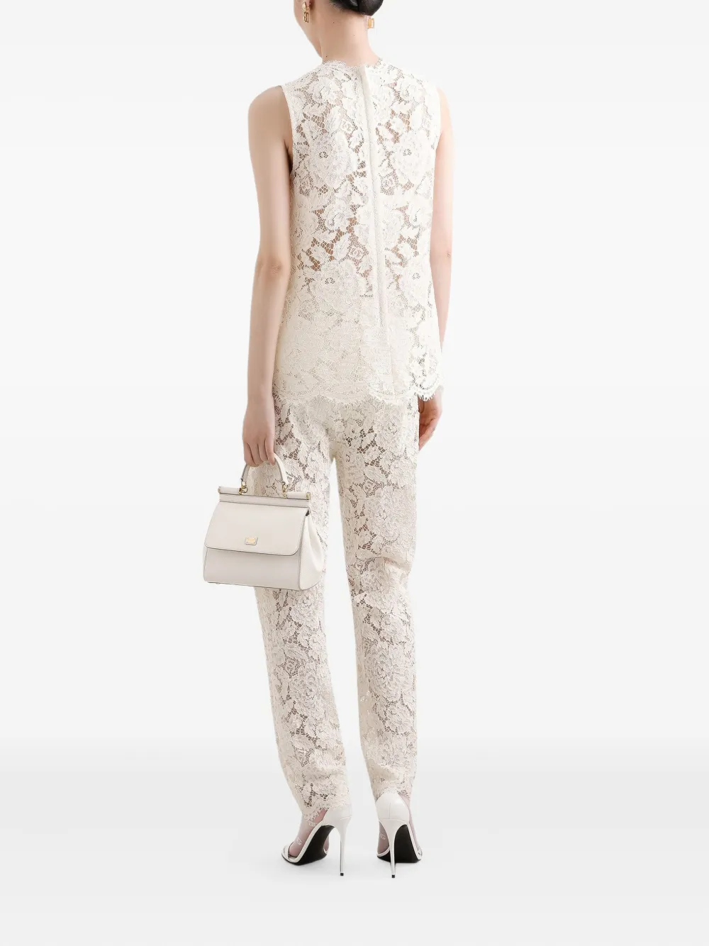 Dolce & Gabbana Top met kant Wit