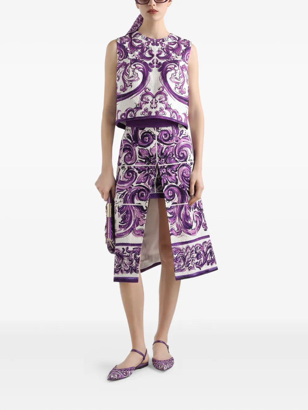Dolce & Gabbana top con estampado Mayólica | Chalecos y camisetas | Image 2