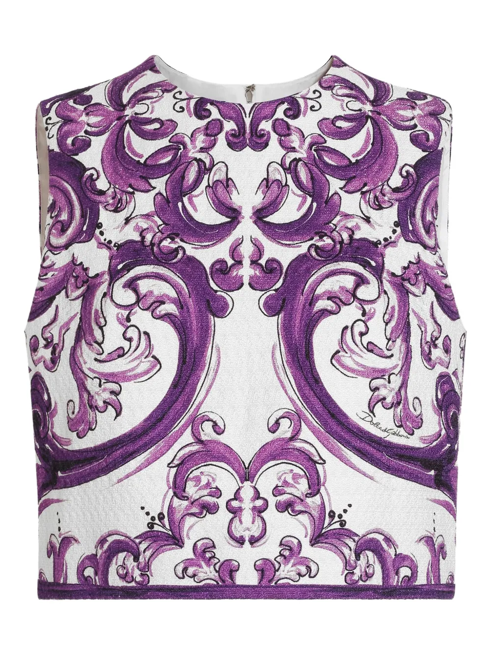Dolce & Gabbana top con estampado Mayólica | blanco | Image 1