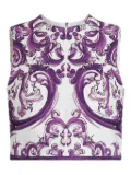 Dolce & Gabbana Majolica-print top - White