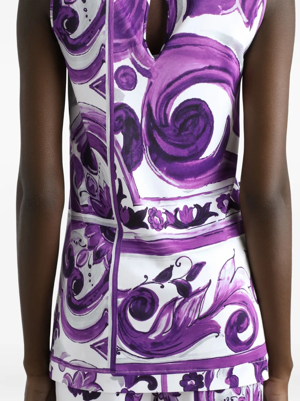 Dolce & Gabbana Top met grafische print Wit