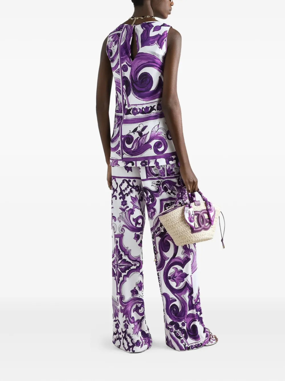 Dolce & Gabbana Top met grafische print Wit
