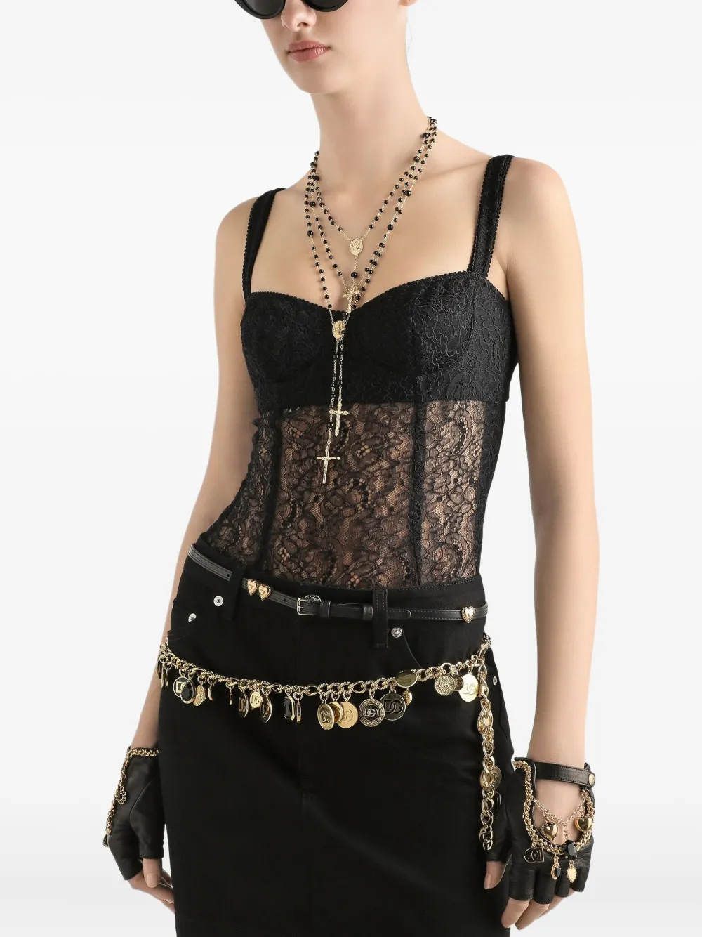 Dolce & Gabbana Korset top Zwart