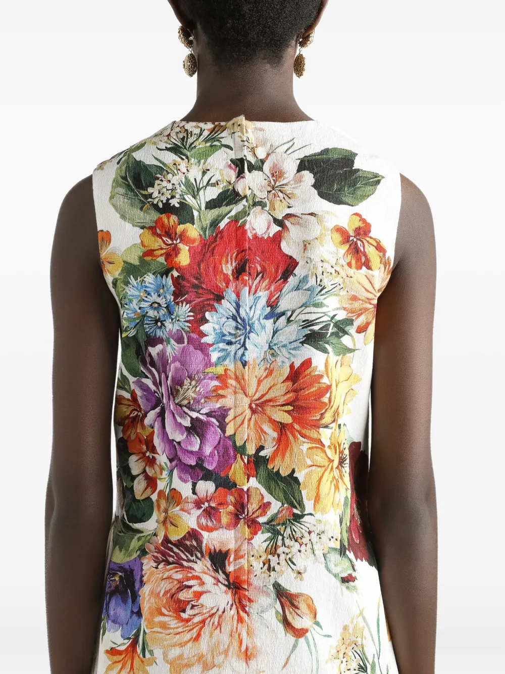 floral-print blouse