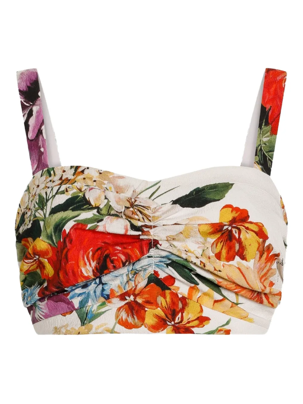 Dolce & Gabbana floral-print top | White | Image 1
