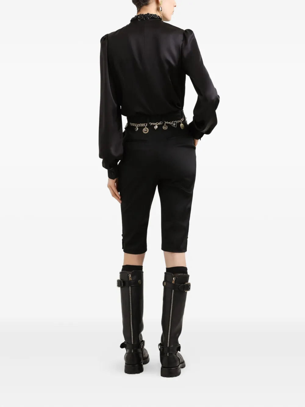 Dolce & Gabbana Satijnen blouse Zwart