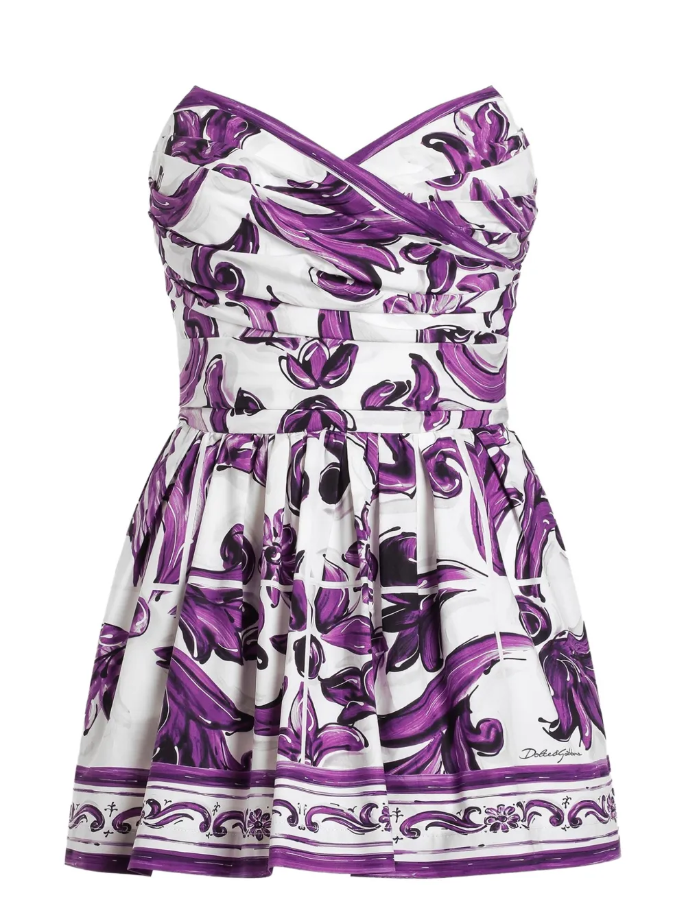 Dolce & Gabbana Mini-jurk met print Wit