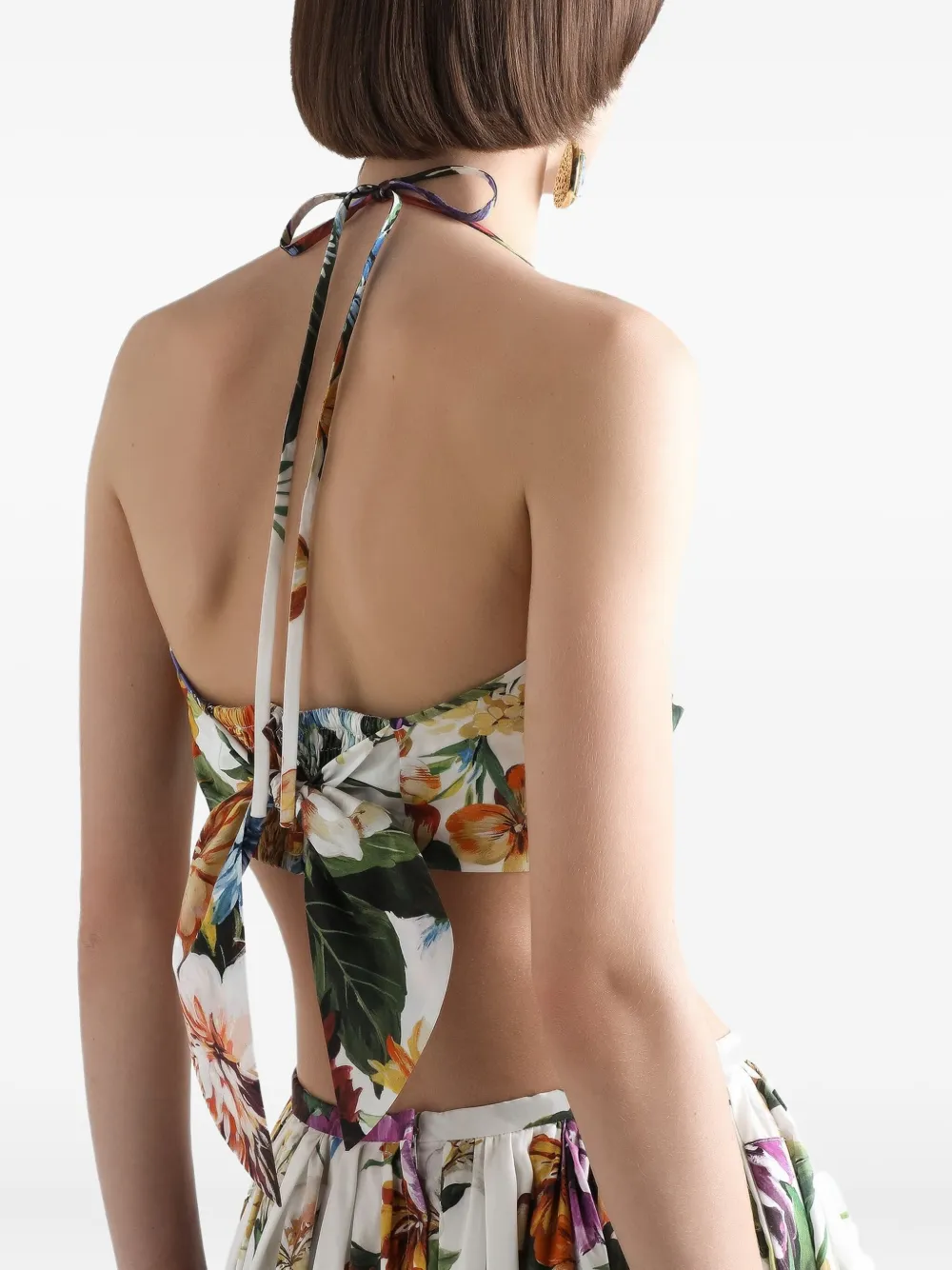 Dolce & Gabbana Top met bloemenprint Wit
