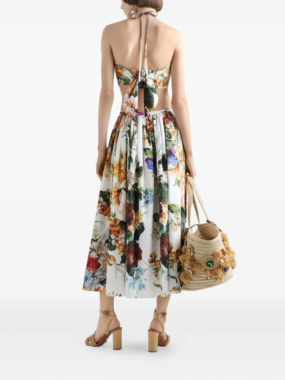 Dolce & Gabbana Top met bloemenprint Wit