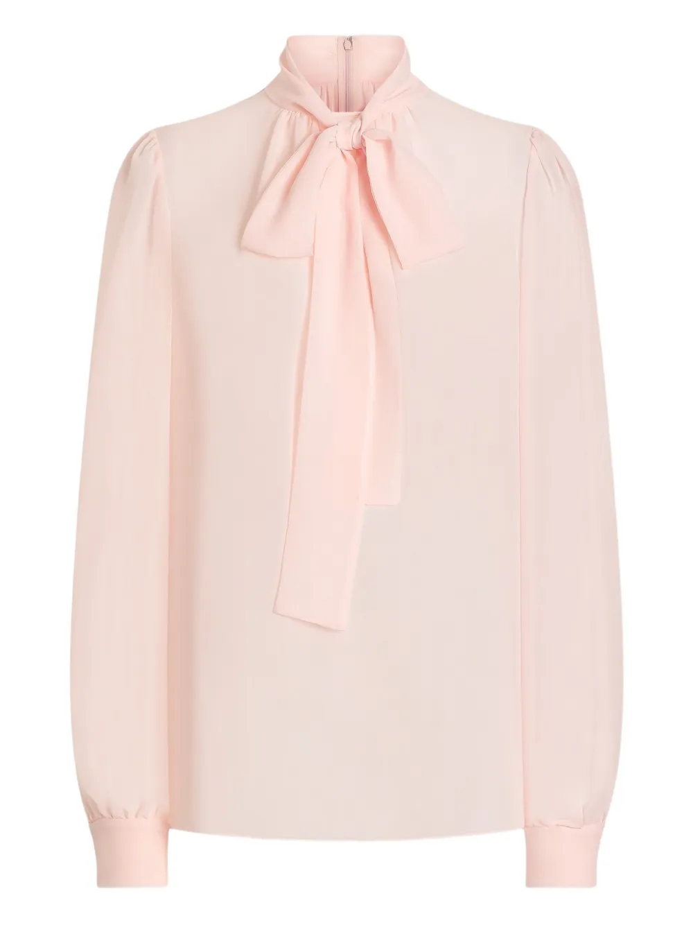 Dolce & Gabbana bow-tie high-neck blouse Roze