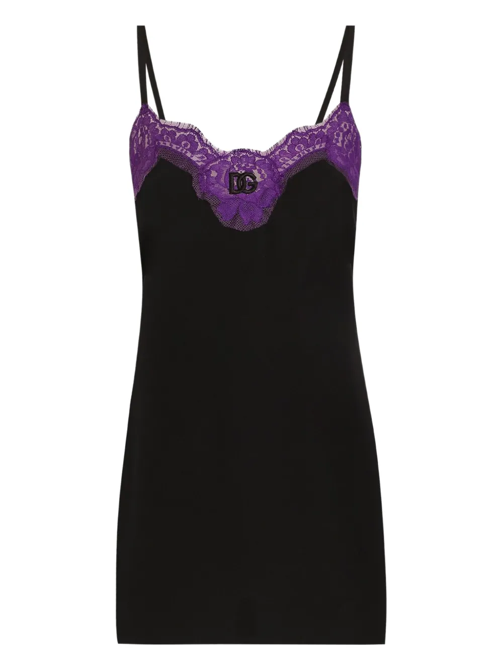 Dolce & Gabbana lace-trimmed cami top | Black | Image 1