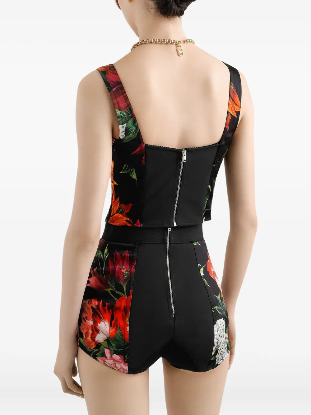 Shop Dolce & Gabbana Floral-print Top