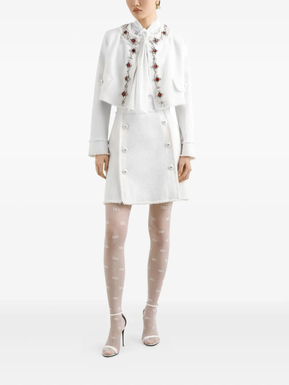 Dolce & Gabbana Zijden blouse Wit