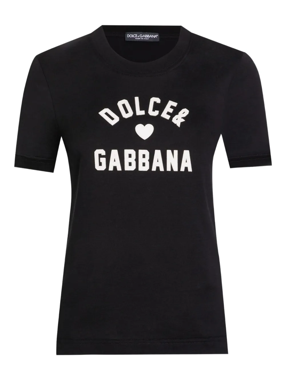 Dolce & Gabbana Katoenen T-shirt met logoprint Zwart