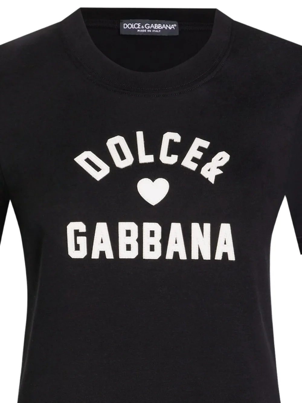 Dolce & Gabbana Katoenen T-shirt met logoprint Zwart