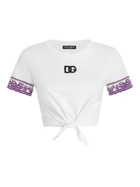 Dolce & Gabbana logo-appliqué cotton t-shirt