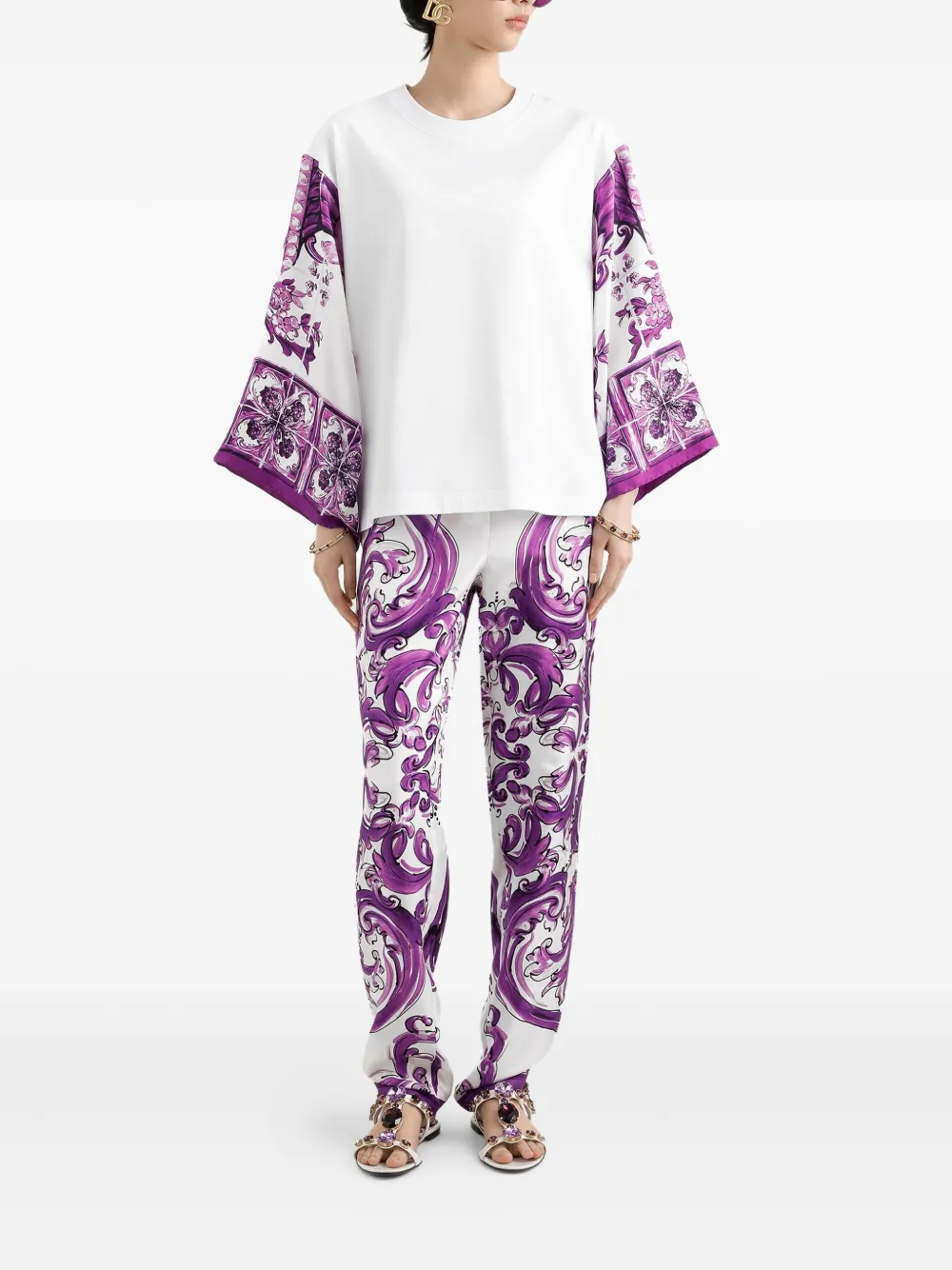 Dolce & Gabbana blusa con estampado Mayólica | Blusas | Image 2