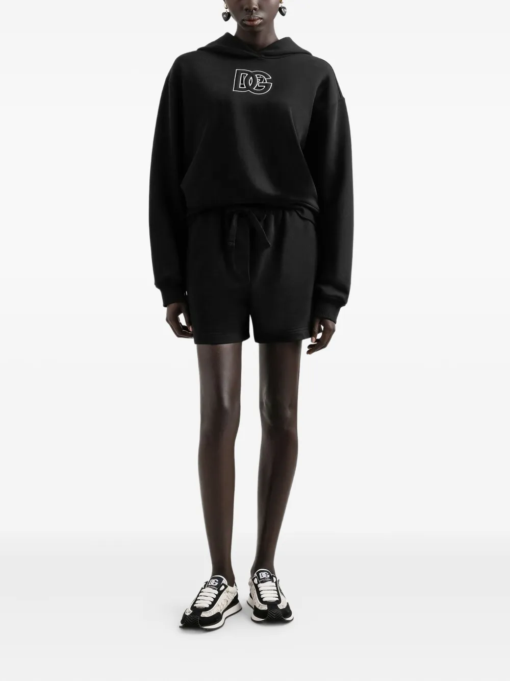 Dolce & Gabbana Katoenen hoodie Zwart