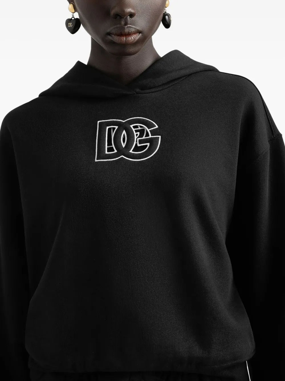 Dolce & Gabbana Katoenen hoodie Zwart