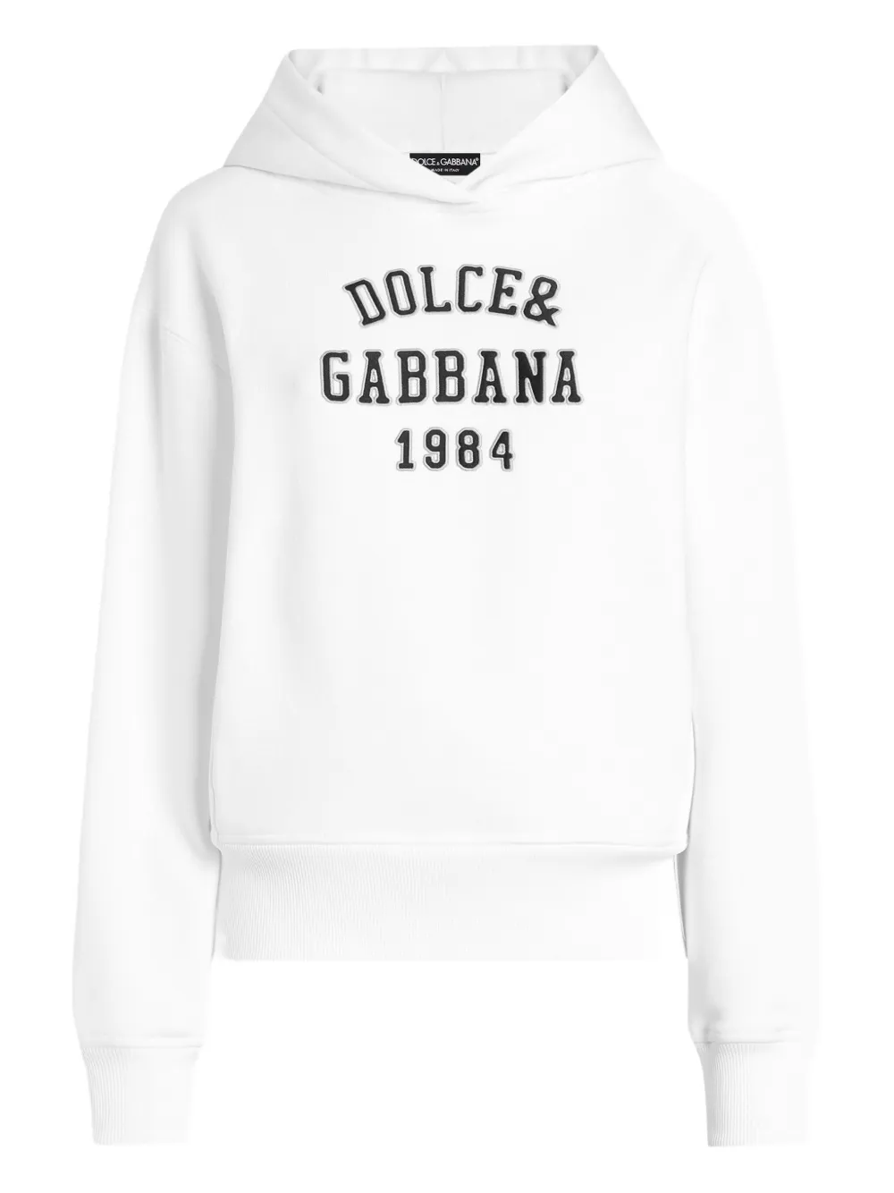 Dolce & Gabbana Hoodie met geborduurd logo Wit
